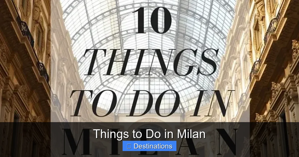 Things to Do in Milan