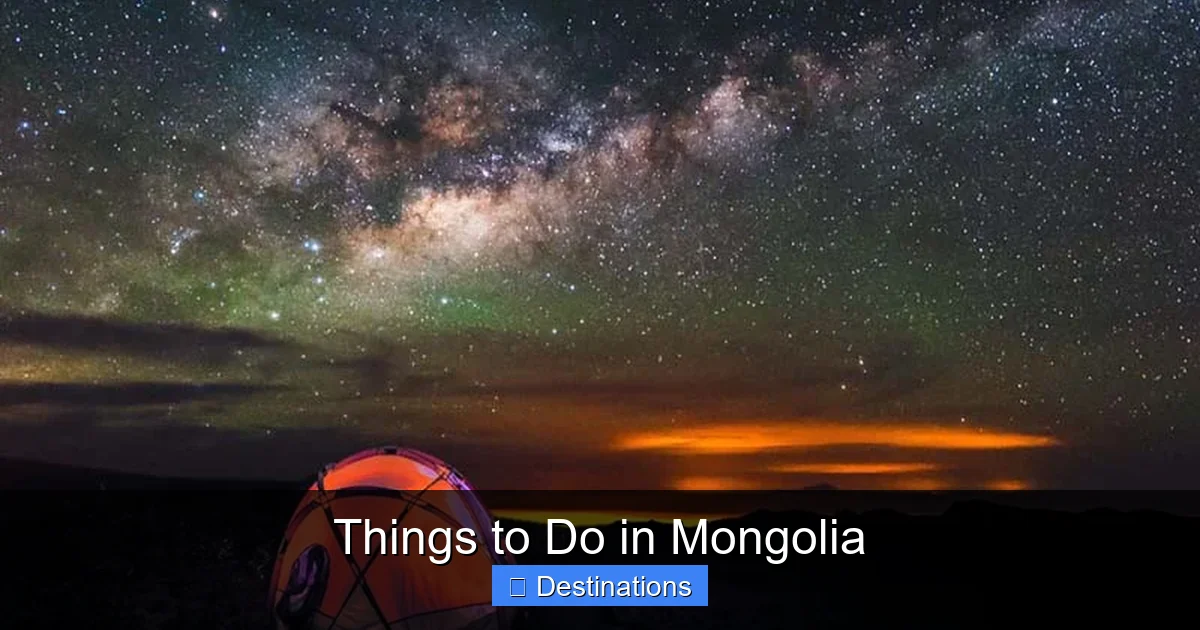 Things to Do in Mongolia