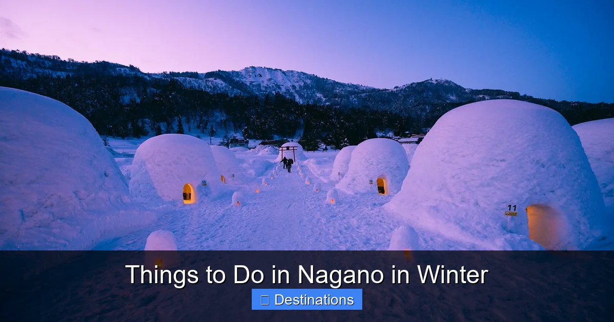 Things to Do in Nagano in Winter
