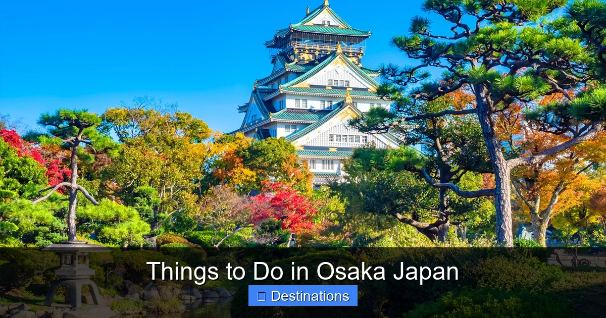 Things to Do in Osaka Japan