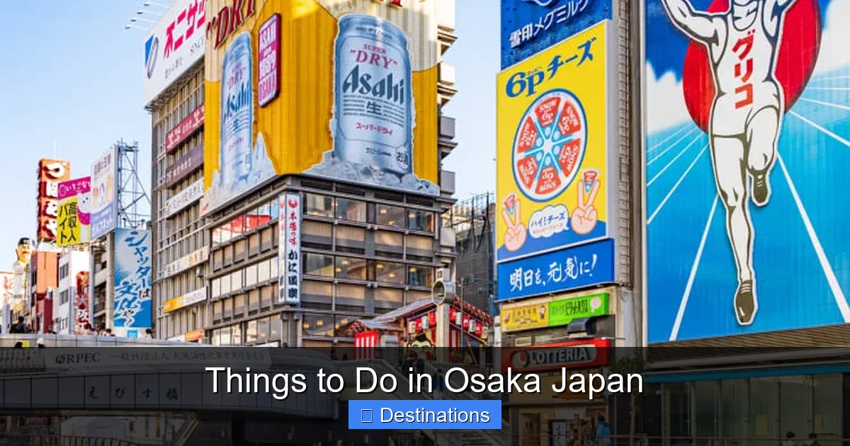 Things to Do in Osaka Japan