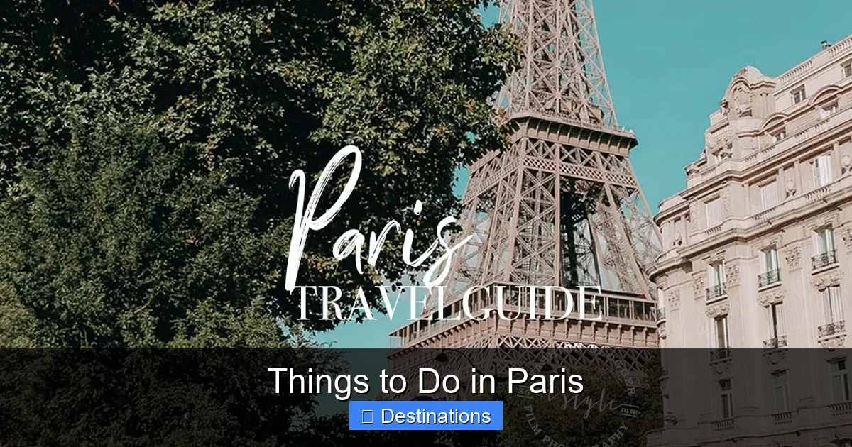 Things to Do in Paris