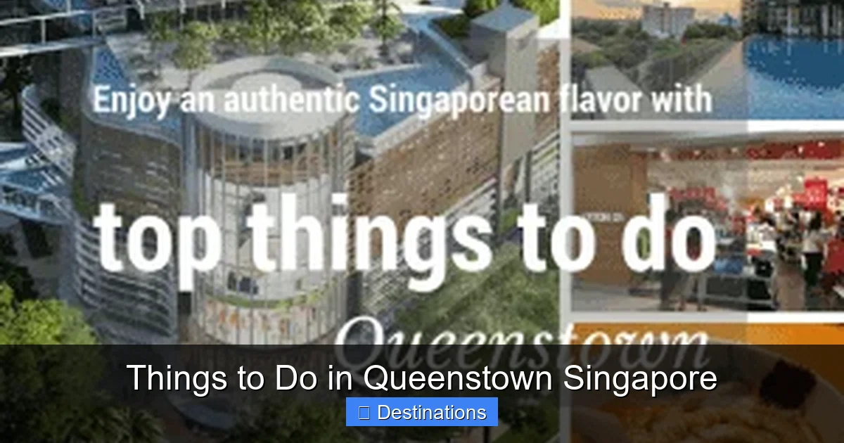 Things to Do in Queenstown Singapore