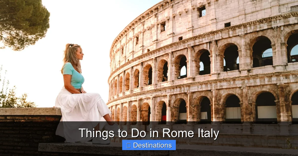 Things to Do in Rome Italy