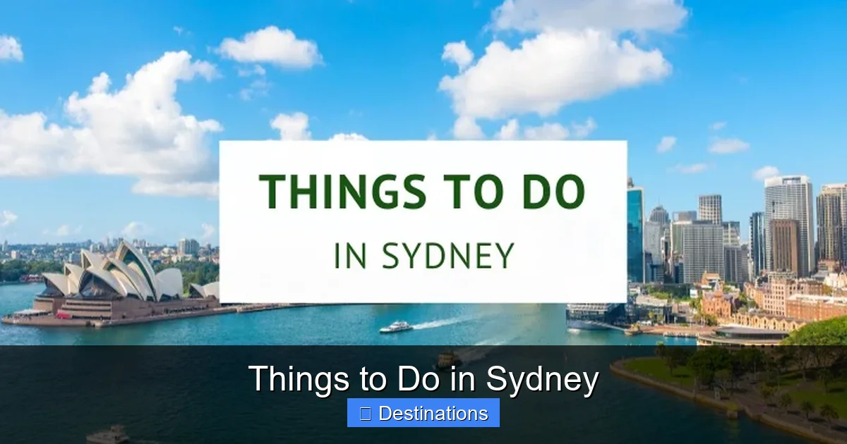 Things to Do in Sydney