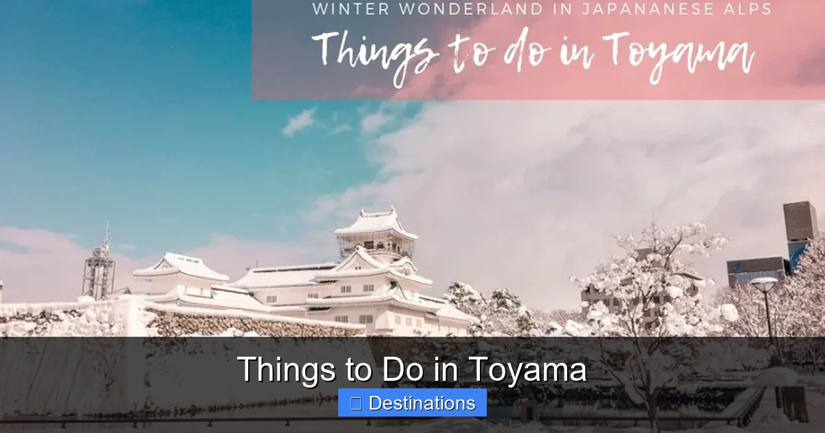 Things to Do in Toyama