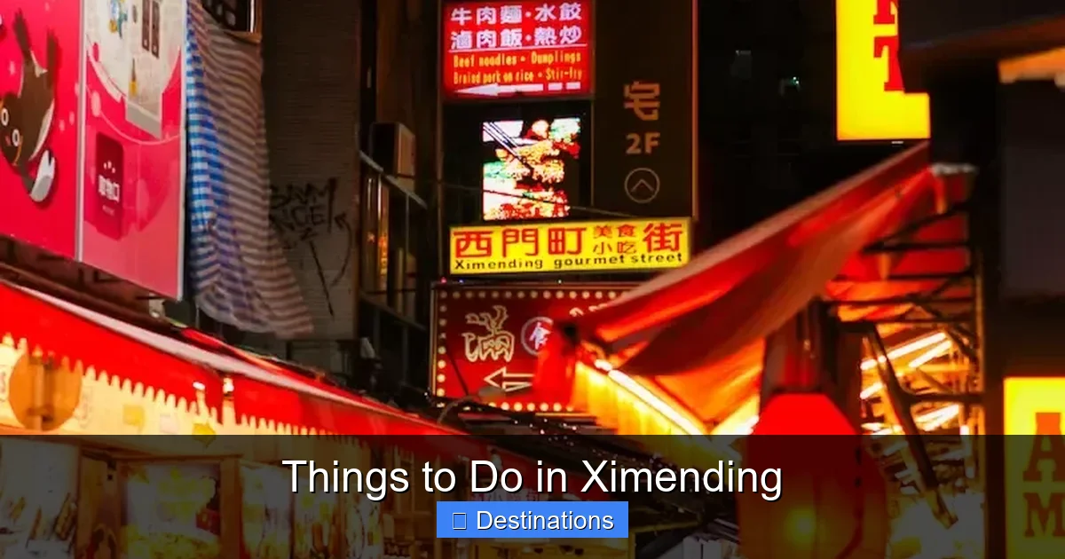 Things to Do in Ximending
