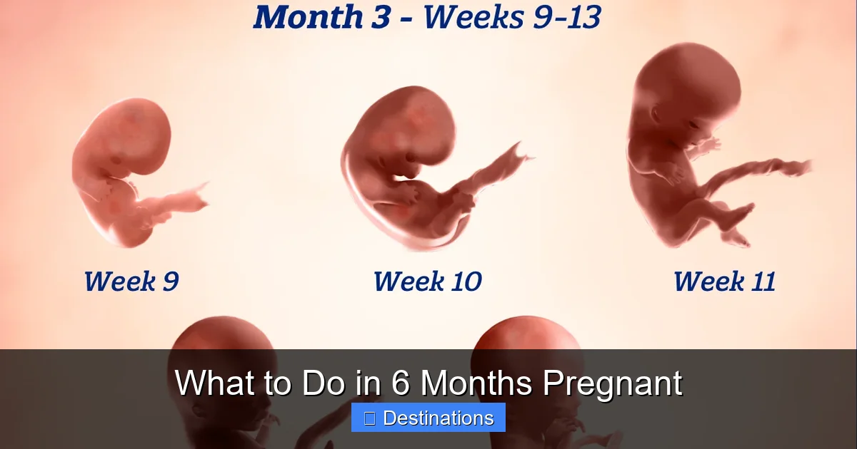 What to Do in 6 Months Pregnant