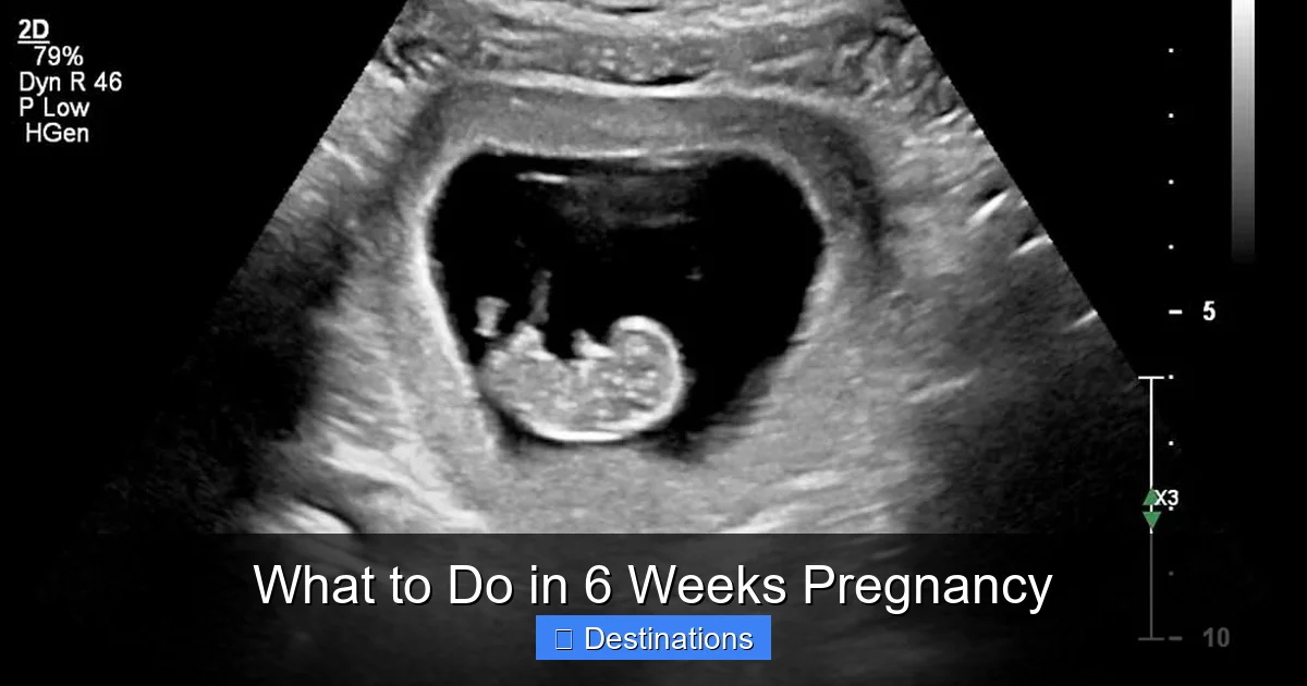 What to Do in 6 Weeks Pregnancy