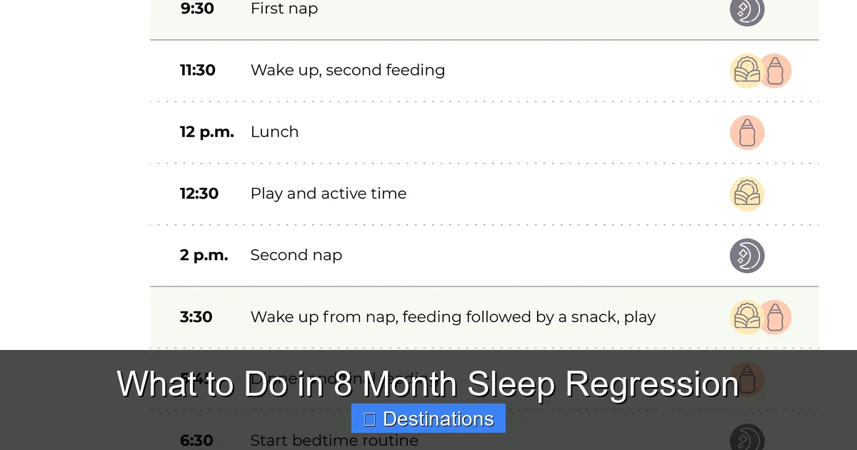 What to Do in 8 Month Sleep Regression