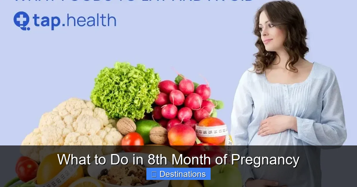 What to Do in 8th Month of Pregnancy