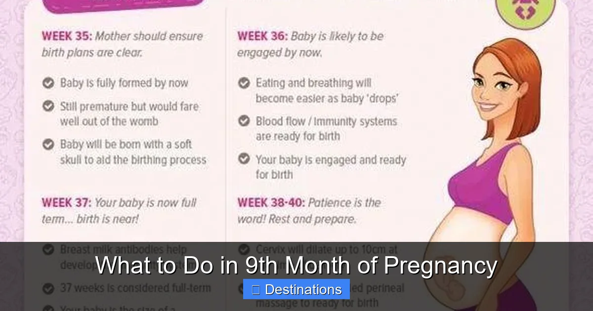What to Do in 9th Month of Pregnancy
