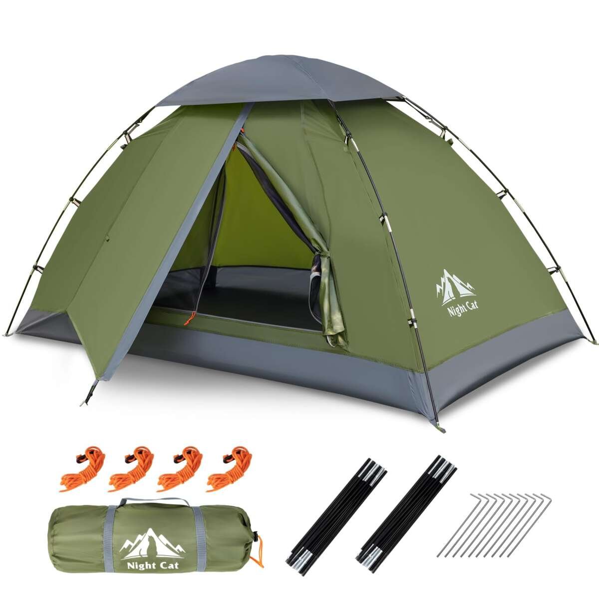 Night Cat Upgraded Backpacking Tents 1 2 Persons Easy Clip Setup Camping Tent Ad