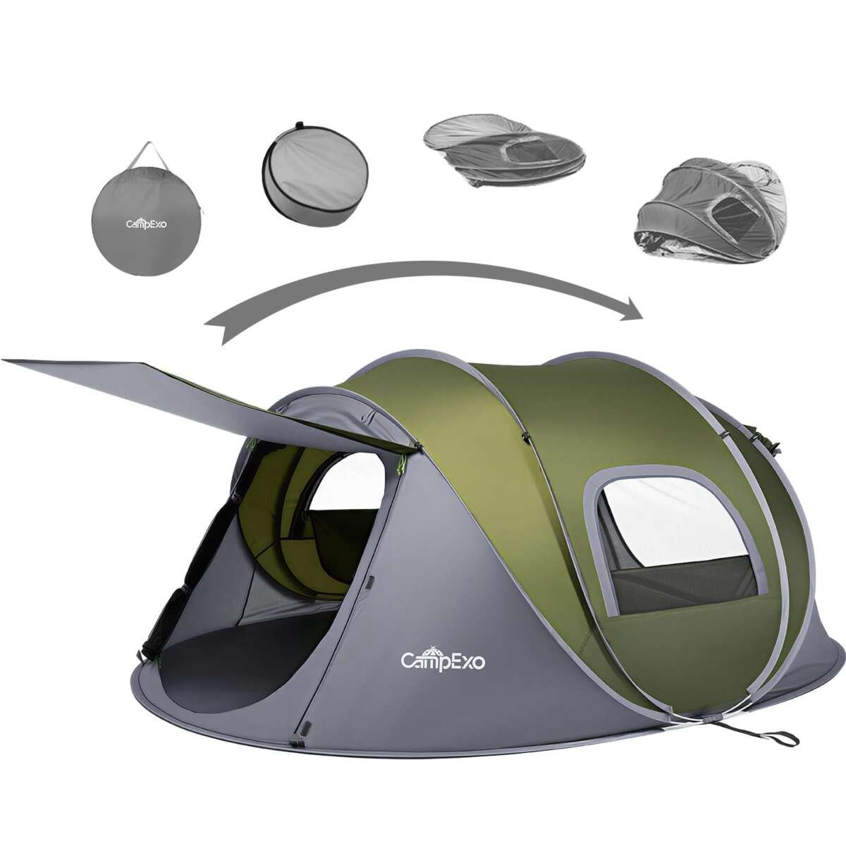 Camping Tent, Pop Up Instant Tent for 2-3 Person, Sets Up in Just Seconds, Water