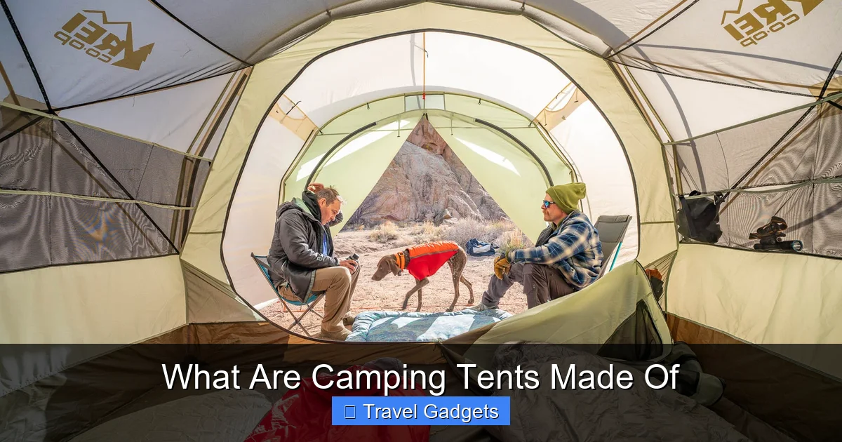What Are Camping Tents Made Of