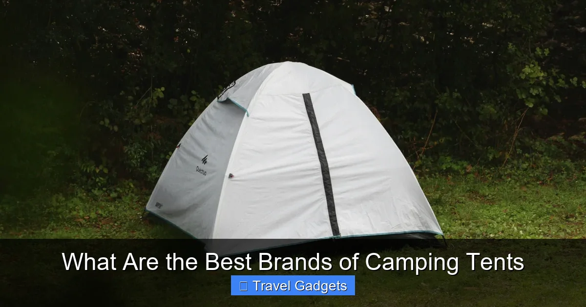 What Are the Best Brands of Camping Tents