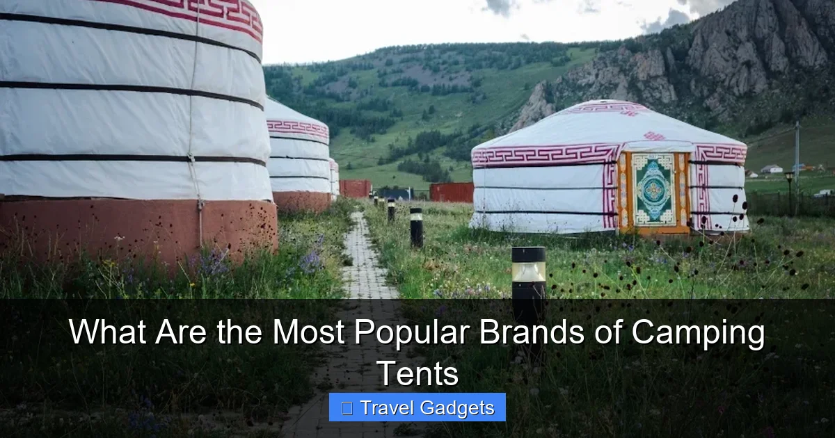 What Are the Most Popular Brands of Camping Tents