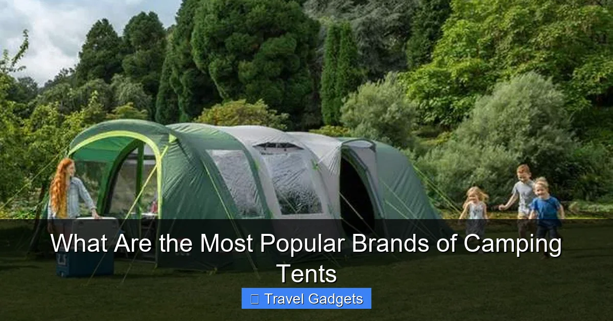 What Are the Most Popular Brands of Camping Tents