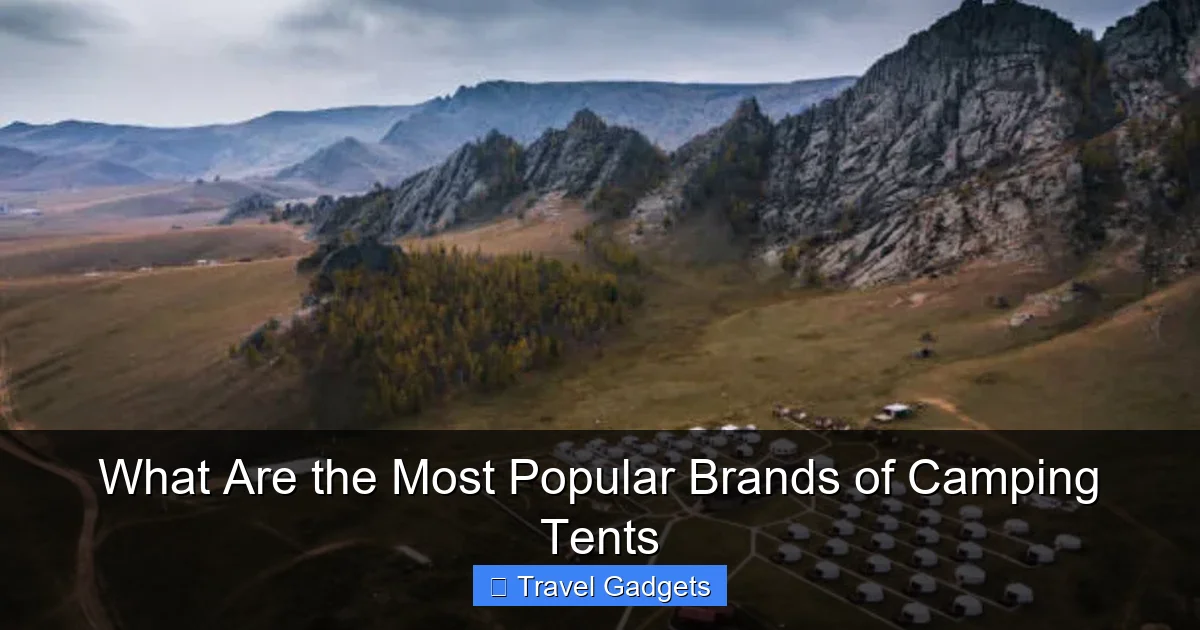 What Are the Most Popular Brands of Camping Tents