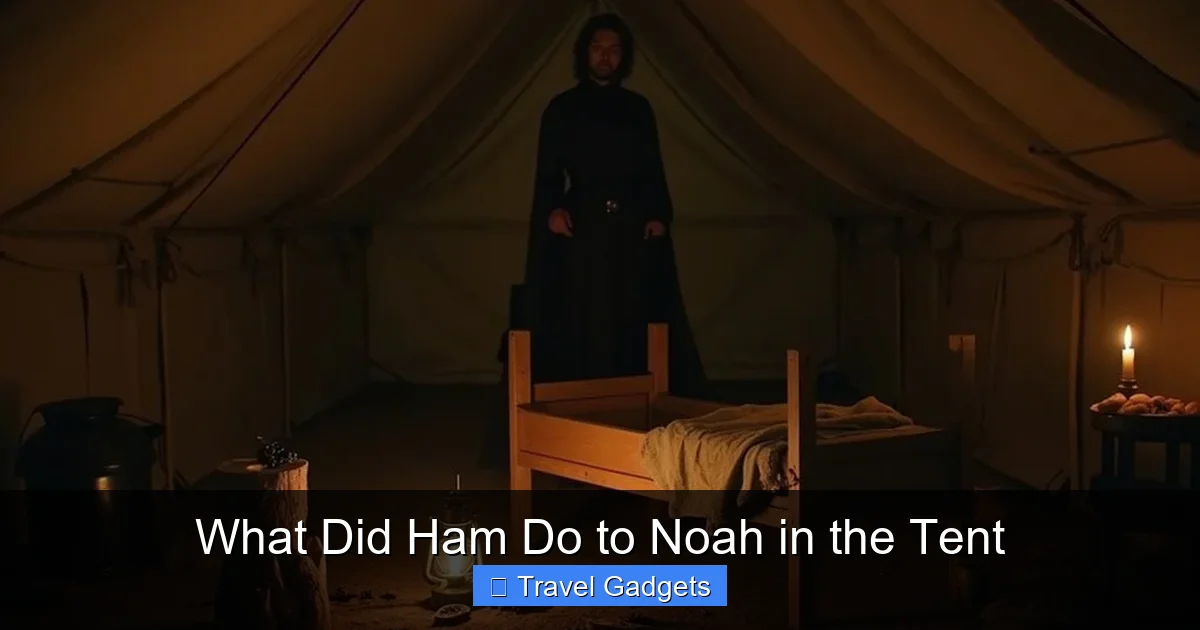 What Did Ham Do to Noah in the Tent