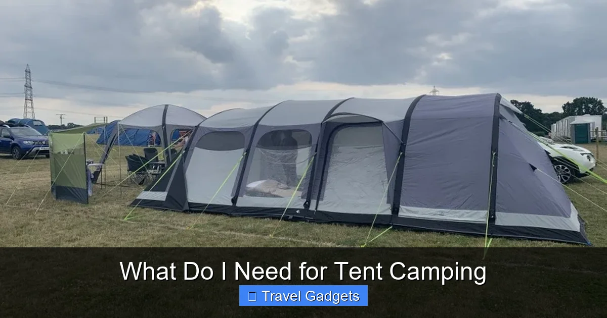 What Do I Need for Tent Camping