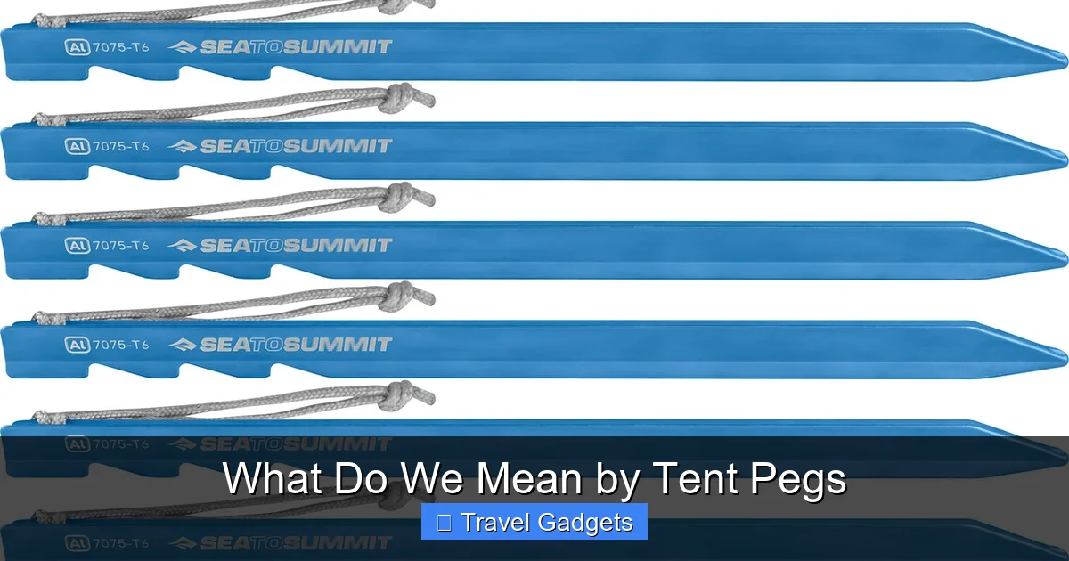 What Do We Mean by Tent Pegs