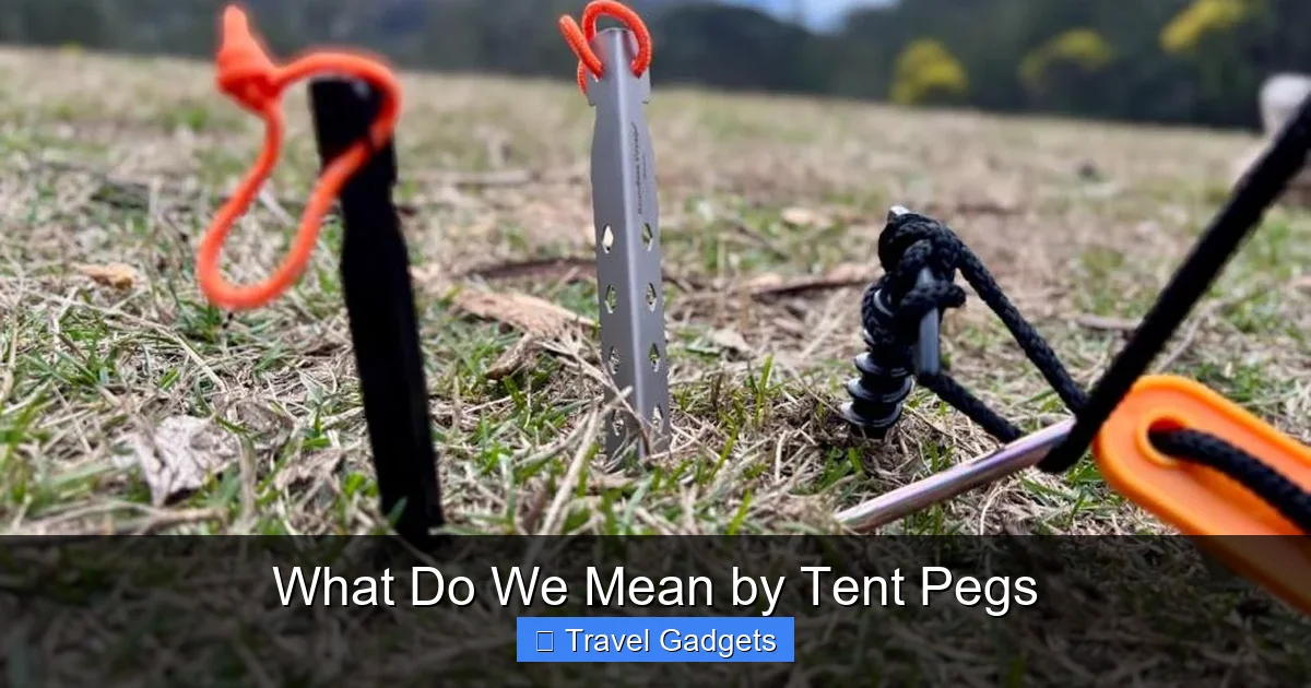 What Do We Mean by Tent Pegs