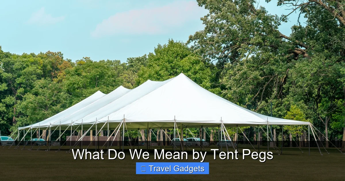 What Do We Mean by Tent Pegs