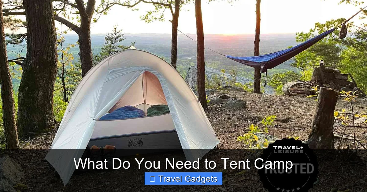 What Do You Need to Tent Camp