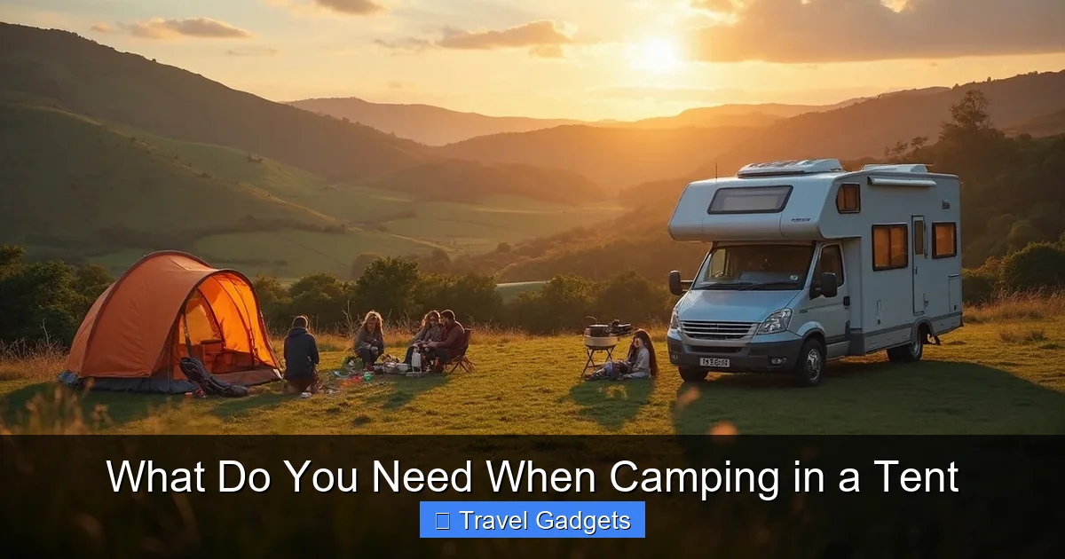 What Do You Need When Camping in a Tent