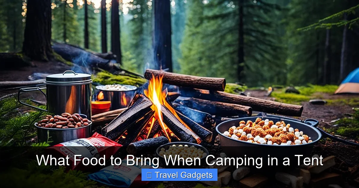 What Food to Bring When Camping in a Tent
