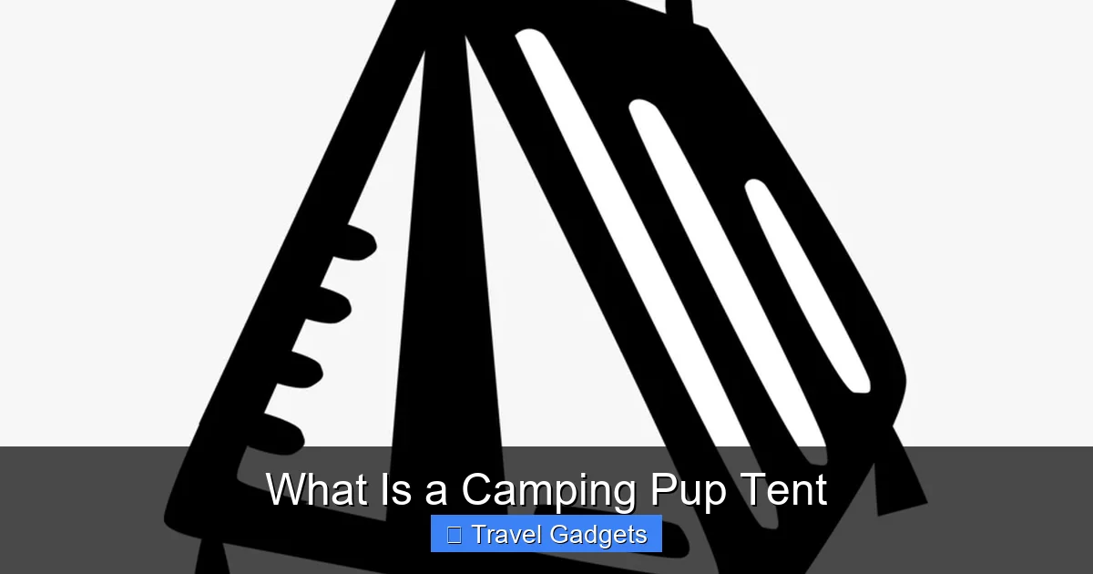 What Is a Camping Pup Tent
