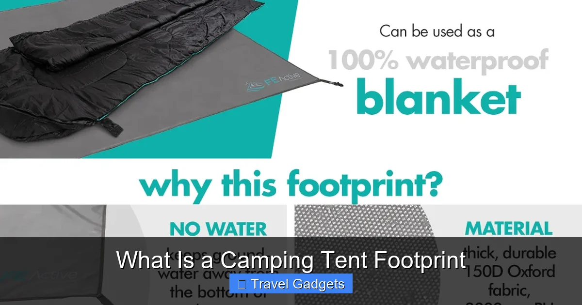 What Is a Camping Tent Footprint