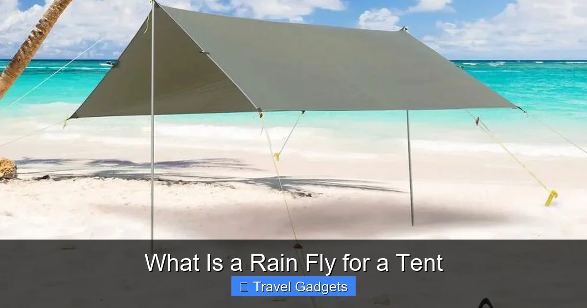 What Is a Rain Fly for a Tent
