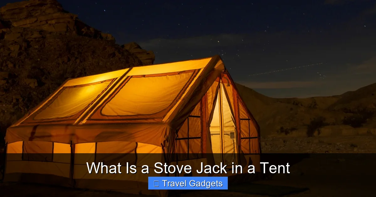 What Is a Stove Jack in a Tent