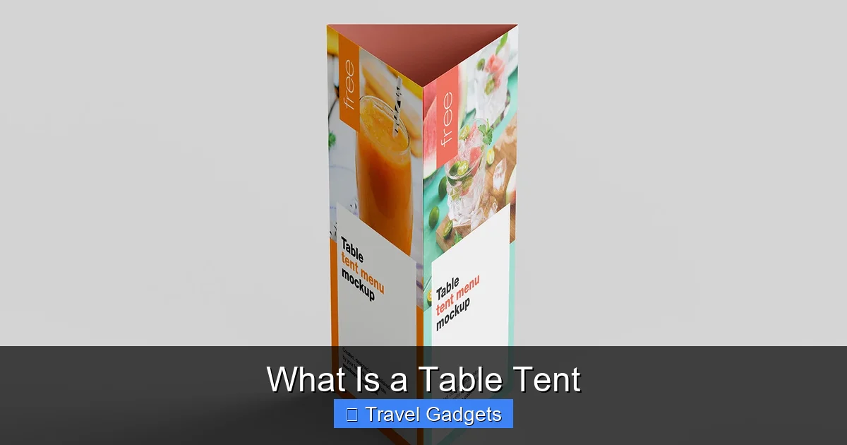 What Is a Table Tent