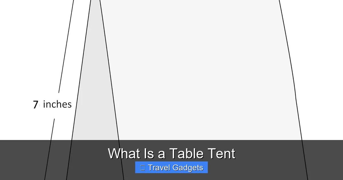 What Is a Table Tent