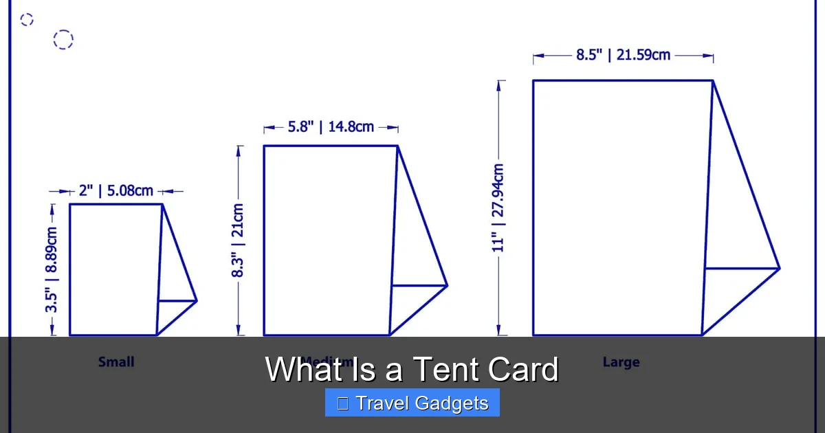 What Is a Tent Card