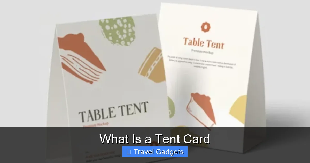 What Is a Tent Card