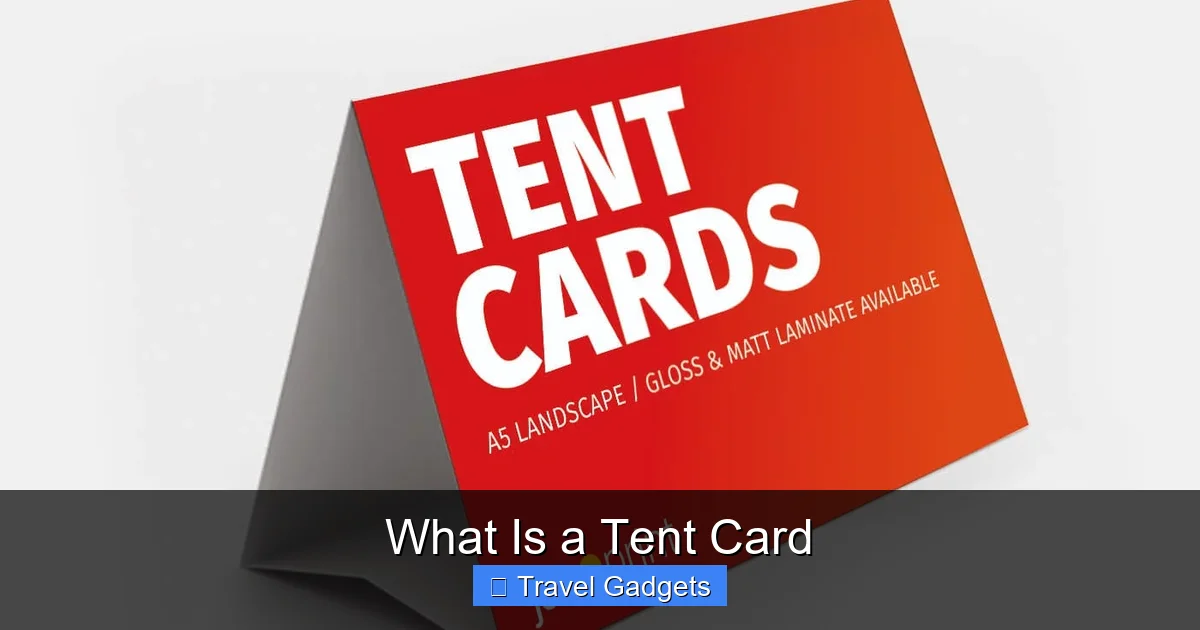 What Is a Tent Card