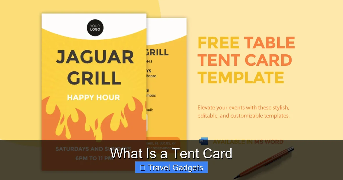 What Is a Tent Card