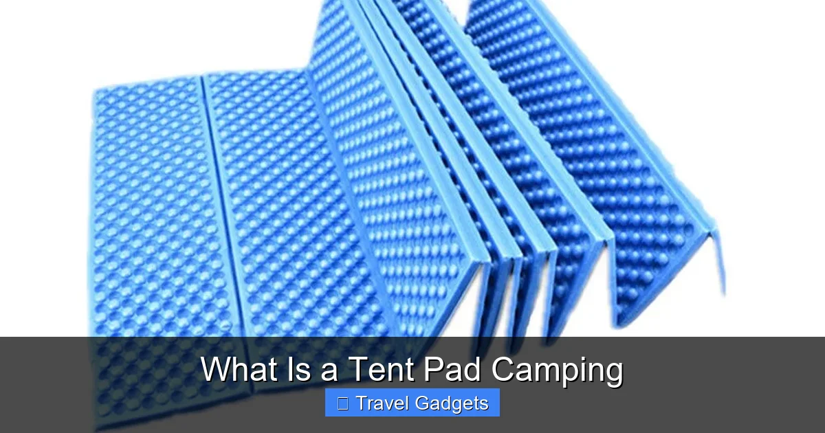 What Is a Tent Pad Camping