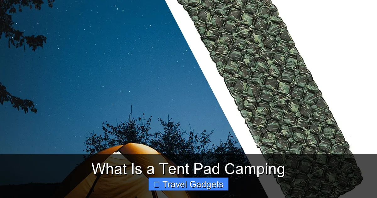 What Is a Tent Pad Camping