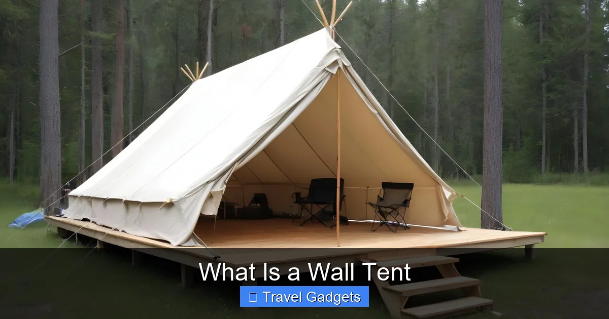 What Is a Wall Tent