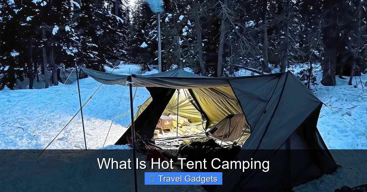 What Is Hot Tent Camping