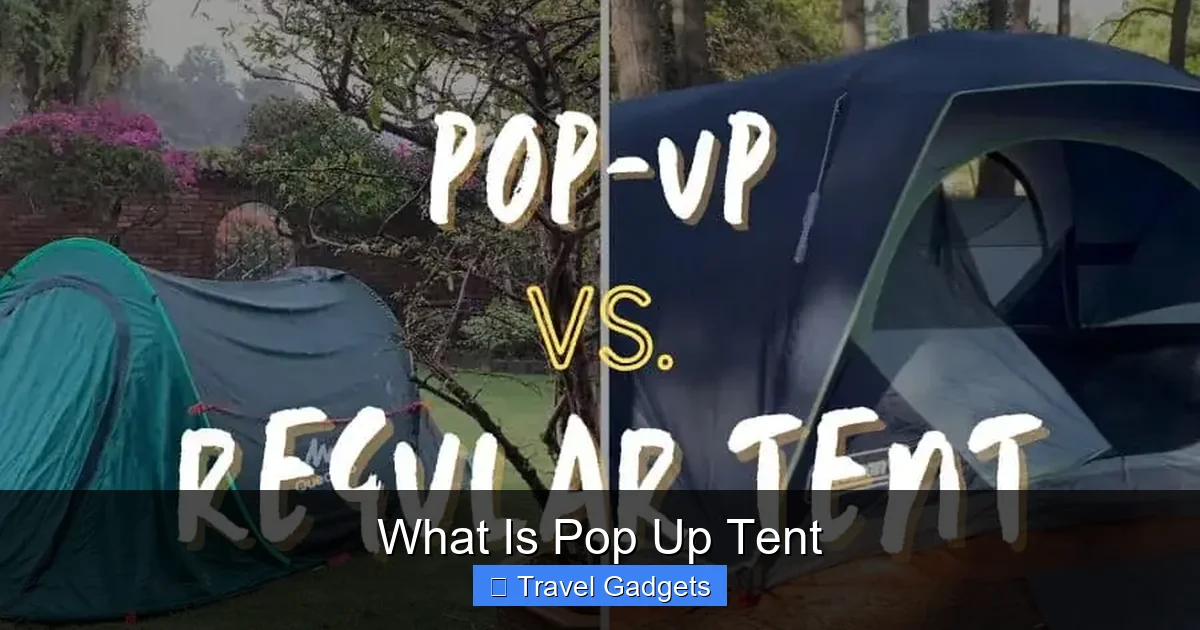 What Is Pop Up Tent