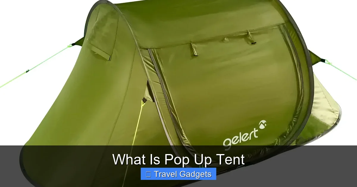 What Is Pop Up Tent
