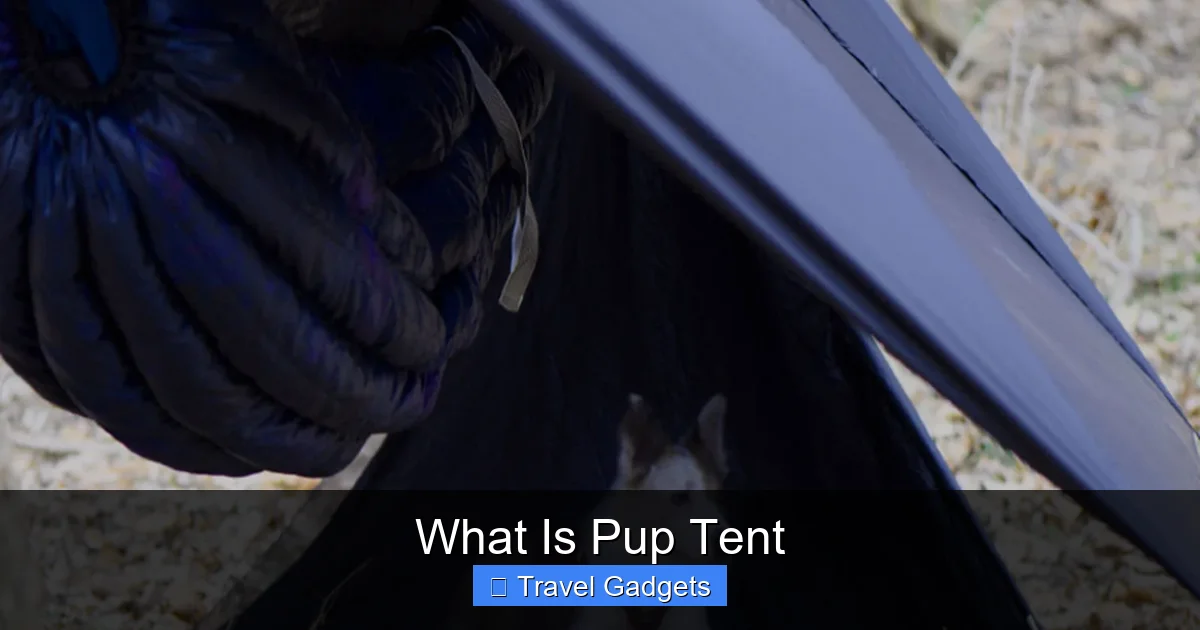 What Is Pup Tent