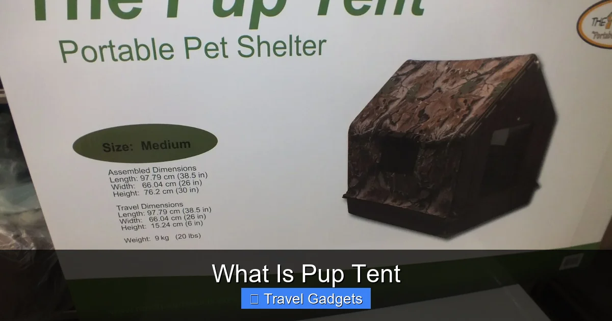 What Is Pup Tent
