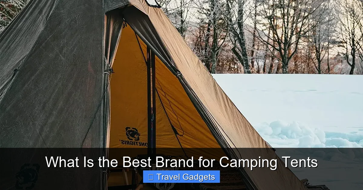 What Is the Best Brand for Camping Tents